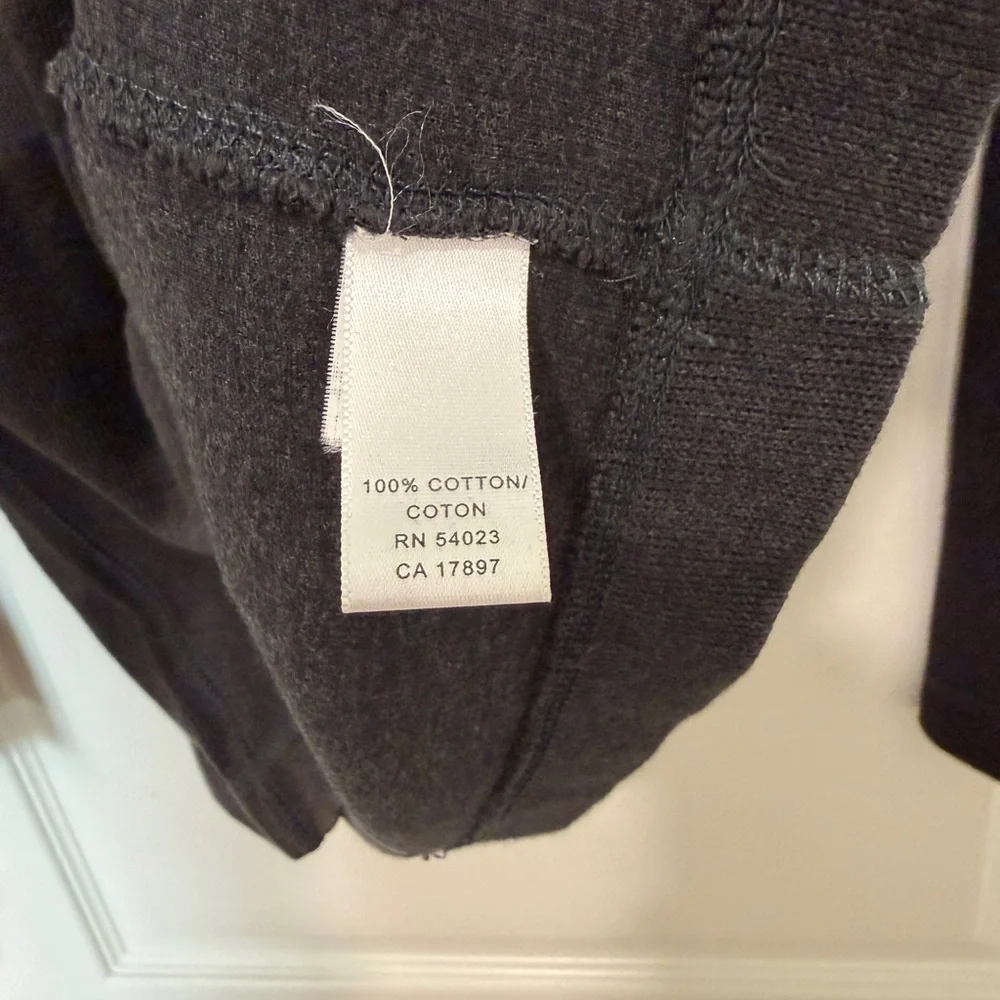 Banana Republic Men’s Size M Dark Gray & Brown Quarter-Zip Sweater Classic polo